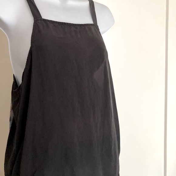 Chop Siouxy Black Rayon Tank. Eco-friendly recycled rayon. Made in LA. Size 2 - Picture 2 of 7